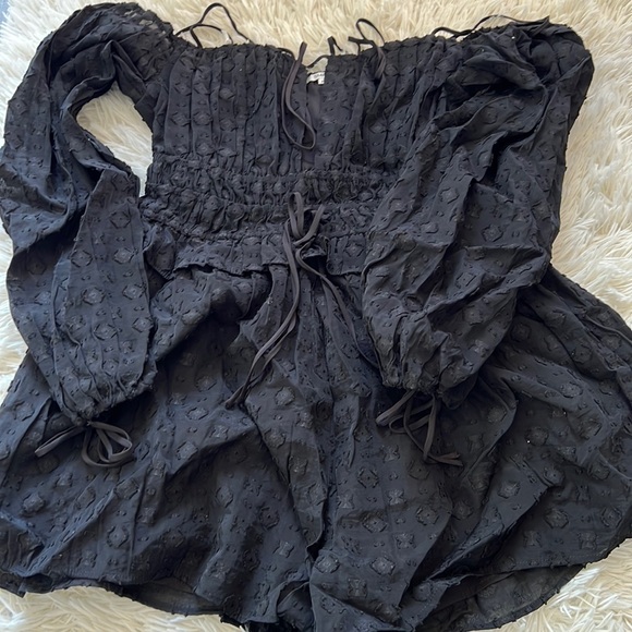 New tularosa Magee Romper in Black - Picture 2 of 6